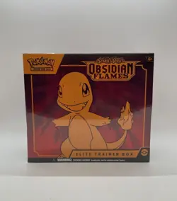 Pokemon TCG Scarlet & Violet Obsidian Flames Factory Sealed Elite Trainer Box - Image 1