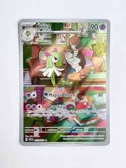 Pokemon TCG Kirlia Scarlet & Violet Base Set 212/198 Holo Illustration Rare NM - Image 1