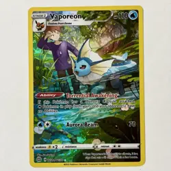 2022 Pokemon SWSH Brilliant Stars Vaporeon Trainer Gallery Holo #TG02/TG30 - Image 1