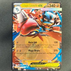 Pokemon Mega Evolution - Mega Lucario ex 077/132 - English MEG NM Pack Fresh - Image 1
