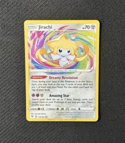 Pokemon TCG Jirachi 119/185 Amazing Rare Sword & Shield: Vivid Voltage NM - Image 1