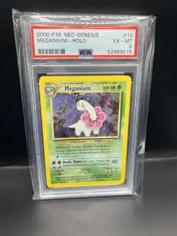 2000 Pokemon Meganium 10/111 Holo Neo Genesis PSA 6 EX-MT - Image 1