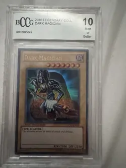 2010 Yugioh Dark Magician LC01-EN005 LEGENDARY COLLECTION BCCG 10 Mint - Image 1