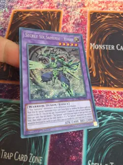 Yu-Gi-Oh! Secret Six Samurai - Rihan SPWA-EN006 Secret Rare 1st Edition NM - Image 2