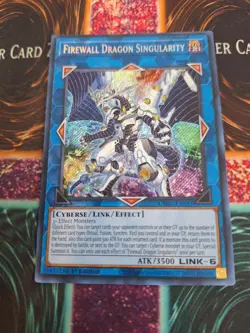Yugioh Firewall Dragon Singularity CYAC-EN047 Secret Rare 1st Edition Near Mint - Image 1