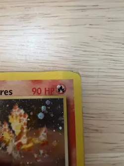 Pokemon TCG Blaine's Moltres 001/132 Gym Heroes Holo Card DAMAGED - Image 3