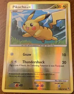 Pikachu 120/147 Supreme Victors Reverse Holo 2009 Pokemon TCG LP Nice! Card - Image 1
