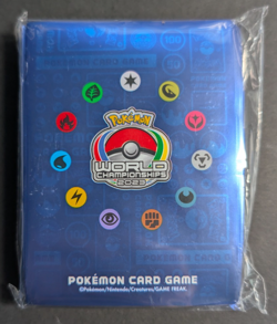 65 Ct 2023 World Championships Yokohama Pokemon Card Sleeves New Sealed - Image 1