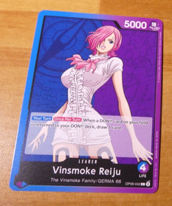 ONE PIECE WINGS OF CAPTAIN ENGLISH CARD GAME CARTE REIJU OP06-042 LEADER L EN NM - Image 1