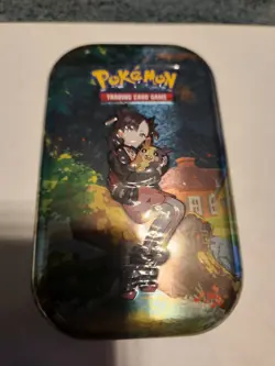 Pokemon Crown Zenith Mini Tin Marnie Sealed 2 Packs 1 Sticker Sheet 1 Art Card - Image 2