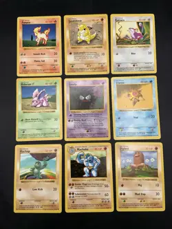 Vintage Pokemon Card Lot Base Set Shadowless 1999 WOTC MP/HP - Image 1