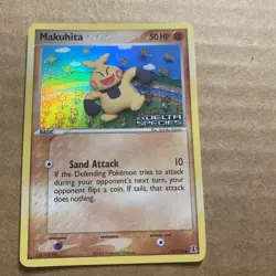 Makuhita 75/113 EX Delta Species Pokemon Card Reverse Holo Stamped Near Mint NM - Image 1