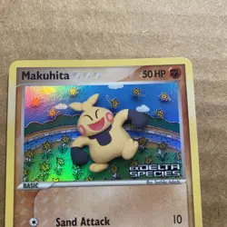 Makuhita 75/113 EX Delta Species Pokemon Card Reverse Holo Stamped Near Mint NM - Image 2