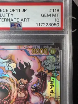 PSA10 Monkey D Luffy Comic Parallel Secret Super Japanese One Piece Card - Image 3