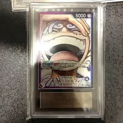 ARS10+ Monkey D Luffy OP09-061 Leader Parallel Nika Japanese One Piece Card - Image 3