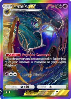 Laluna Ex Celestial Guardians Pokemon Pocket TCG card Holo Full Art *Read Info* - Image 1