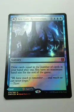 MTG Sea Gate Restoration x1-Foil -Zendikar Rising-Smoked - Image 1