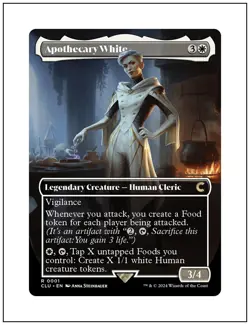 1x Apothecary White, Borderless Art, Magic the Gathering MTG NM - Image 1