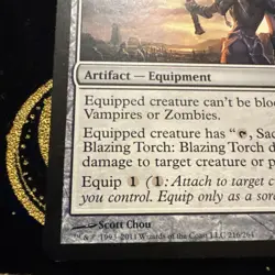 Blazing Torch - Innistrad #216/264 MTG Magic The Gathering - Image 2