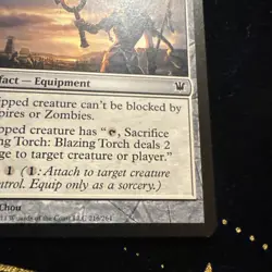 Blazing Torch - Innistrad #216/264 MTG Magic The Gathering - Image 3