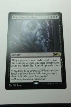 MTG Peer into the Abyss x1- -Core Set 2021-Smoked - Image 1