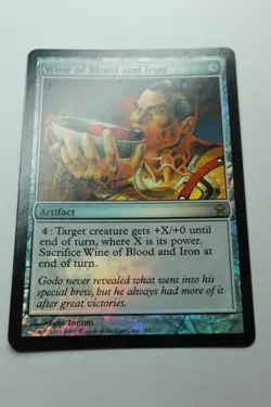 MTG Wine of Blood and Iron x1-Foil -Saviors of Kamigawa-Smoked - Image 1