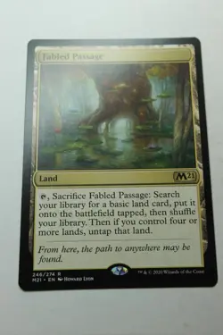 MTG Fabled Passage x1- -Core Set 2021-Smoked - Image 1