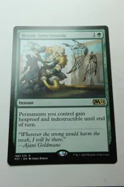 MTG Heroic Intervention x1- -Core Set 2021-Smoked - Image 1