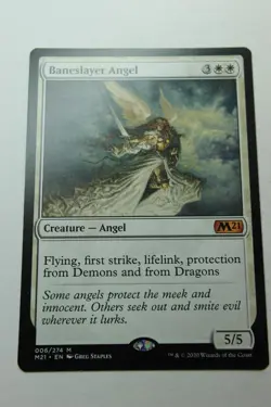 MTG Baneslayer Angel x1- -Core Set 2021-Smoked - Image 1