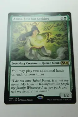 MTG Azusa Lost but Seeking x1- -Core Set 2021-Smoked - Image 1