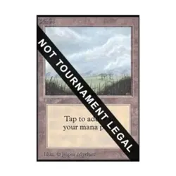 WOTC MtG Collector's Ed Plains (B) (CE) (L) EX - Image 1