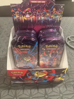 Pokemon TCG Mega Evolutions Mega Heroes Mini Tin Display -Lot Of 6 Tins - Image 2