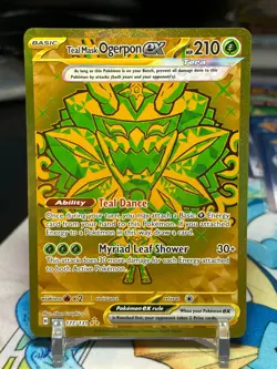 Teal Mask Ogerpon ex 177/131 Sv: Prismatic Evolutions Holo Pokemon NM/Mint - Image 1