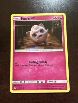 Jigglypuff 14/18 Holo NM Pokemon TCG Detective Pikachu - Image 1