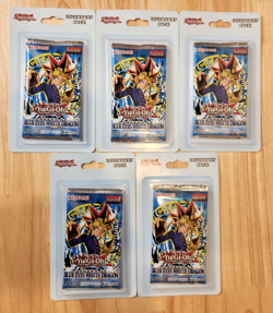 5 x Yugioh TCG Legend of Blue Eyes White Dragon - Sealed Blister Pack Lot - Image 1