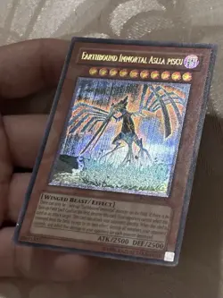 YuGiOh Earthbound Immortal Aslla Piscu RGBT-EN019 1st Edition Ultimate Rare NM - Image 2
