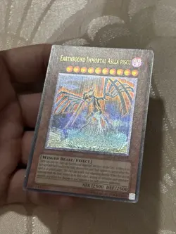 YuGiOh Earthbound Immortal Aslla Piscu RGBT-EN019 1st Edition Ultimate Rare NM - Image 4