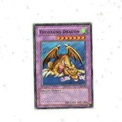 Yugioh Thousand Dragon SDJ-023 1st Edition Secret Rare American English - Image 1
