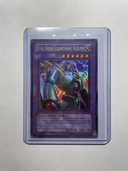 Yugioh: Evil Hero Lightning Golem (Ultimate Rare 1st Edition) GLAS-EN039 - Image 1