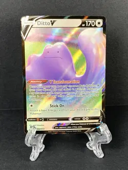 Ditto V 50/72 Pokemon Shining Fates Ultra Rare Full Art Holo Card - Image 1