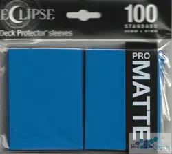 100 PRO-MATTE ECLIPSE Pacific Blue DECK PROTECTOR CARD SLEEVES FOR MTG ULTRA PRO - Image 1