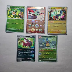 Pokemon Lot of 5 Black Bolt Pokeball Reverse Holo Cards NM - Image 1