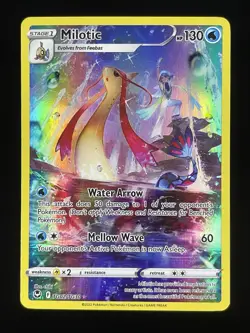 Pokemon Card - Milotic TG02/TG30 Silver Tempest Galrian Gallery Full Art NM - Image 1