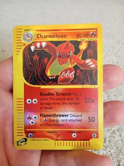 Pokemon Card - Charmeleon 073/165 Expedition Base Set Reverse Holo - LP - Image 1
