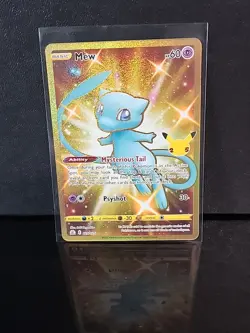 Pokemon Mew Holo Rare TCG Gold Card Celebrations 25th Anniversary 025/025 - Image 2
