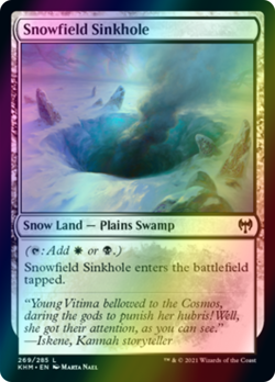 Snowfield Sinkhole FOIL, Kaldheim, MTG, NM/M - Image 1