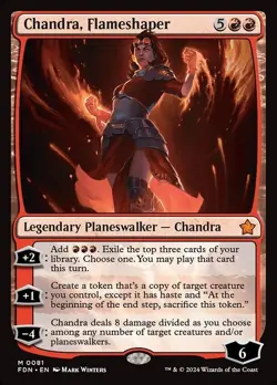 Chandra, Flameshaper x1 1x Foundations NM MTG - Image 1