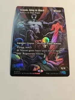 Magic The Gathering Spider-Man Venom King In Black Mythic Full Art Foil NM - Image 2