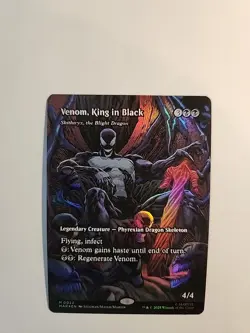Magic The Gathering Spider-Man Venom King In Black Mythic Full Art Foil NM - Image 3