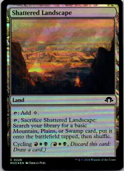 Magic the Gathering Foil Shattered Landscape Modern Horizons 3 MTG Free Shipping - Image 1